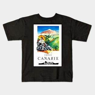 Isole,Canarie, Travel Poster Kids T-Shirt